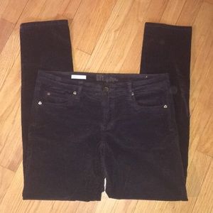 Kut from the Kloth Diana Skinny Black Corduroys